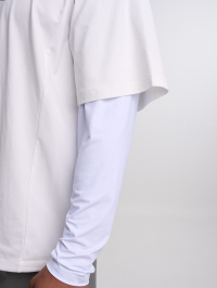 Men's Loose Fit Raglan Sleeve Casual 2 In 1 T-Shirt