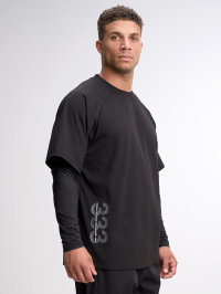 Men's Loose Fit Raglan Sleeve Casual Hybrid T-Shirt