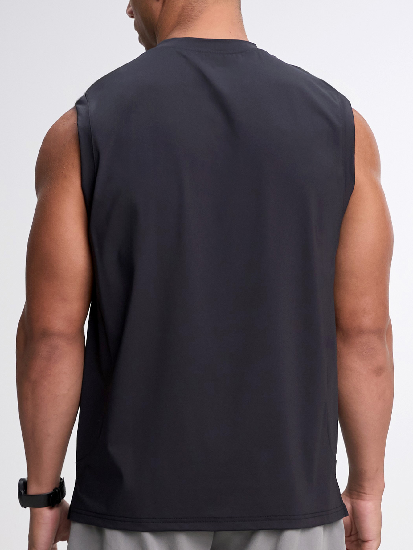 Men's Casual Letter Print Sports Tank Top Versatile Performance Cap Sleeve Running Weightlifting Gym