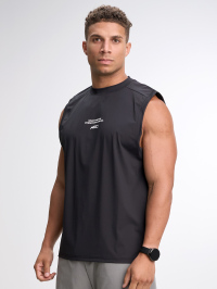 Men's Casual Letter Print Sports Tank Top Versatile Performance Cap Sleeve Running Weightlifting Gym