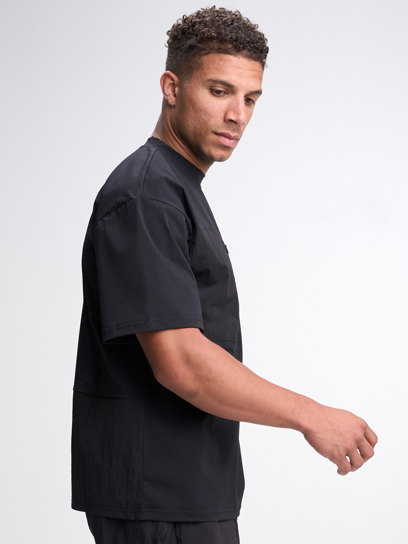 Men's Casual Versatile Letter Print Oversized Sports T-Shirt