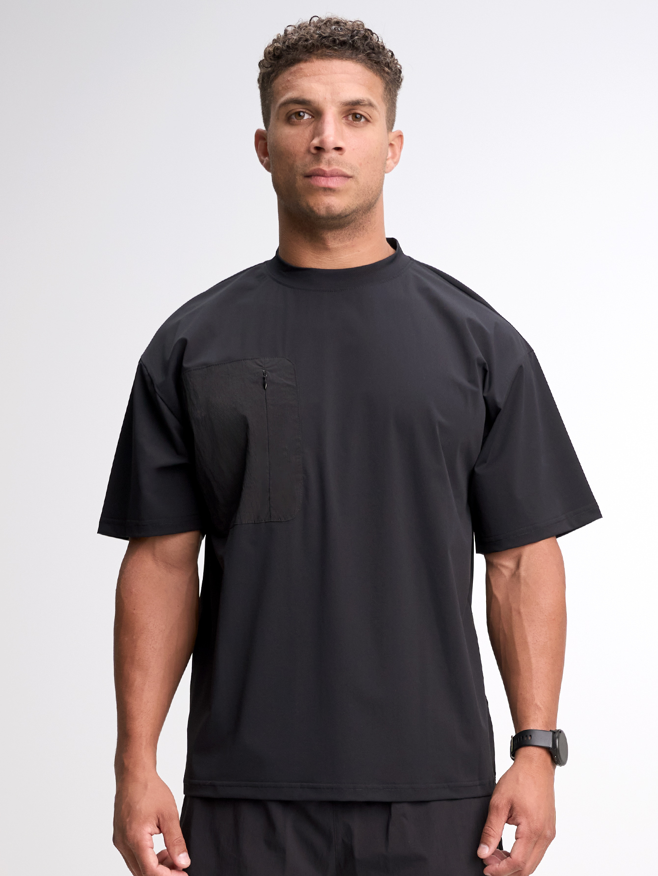 Men's Casual Versatile Letter Print Oversized Sports T-Shirt