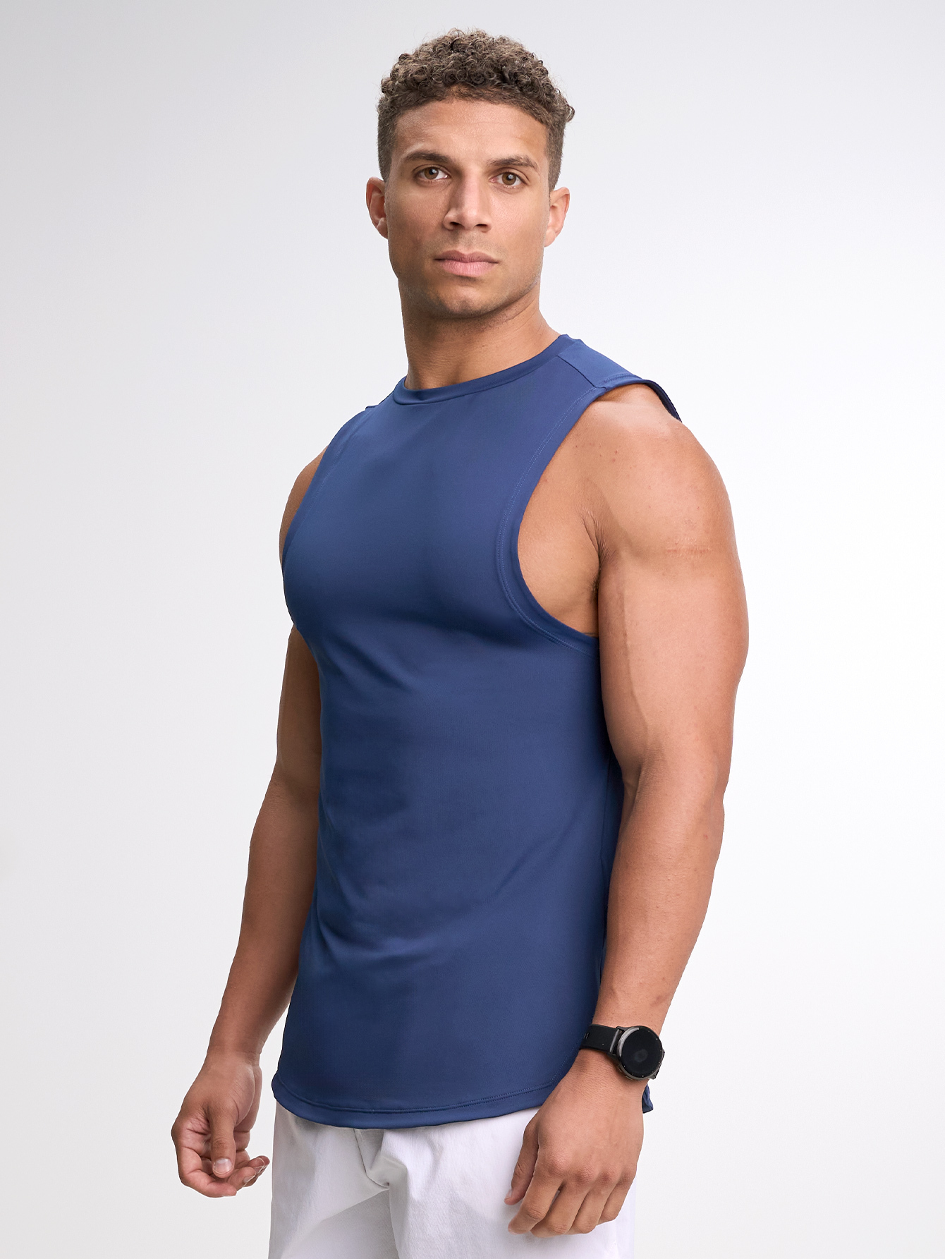 Men's Casual Solid Color Tank Top, Versatile For Summer