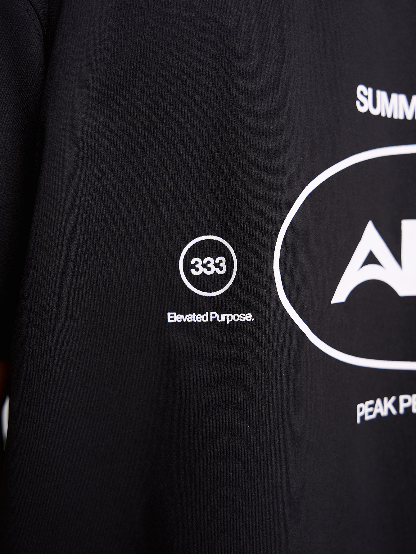 Men's Casual Versatile Letter Print Short Sleeve T-Shirt ARC1096-BLK-Black