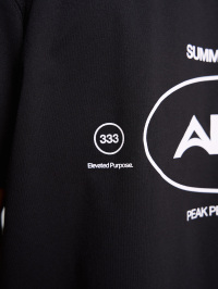 Men's Casual Versatile Letter Print Short Sleeve T-Shirt ARC1096-BLK-Black