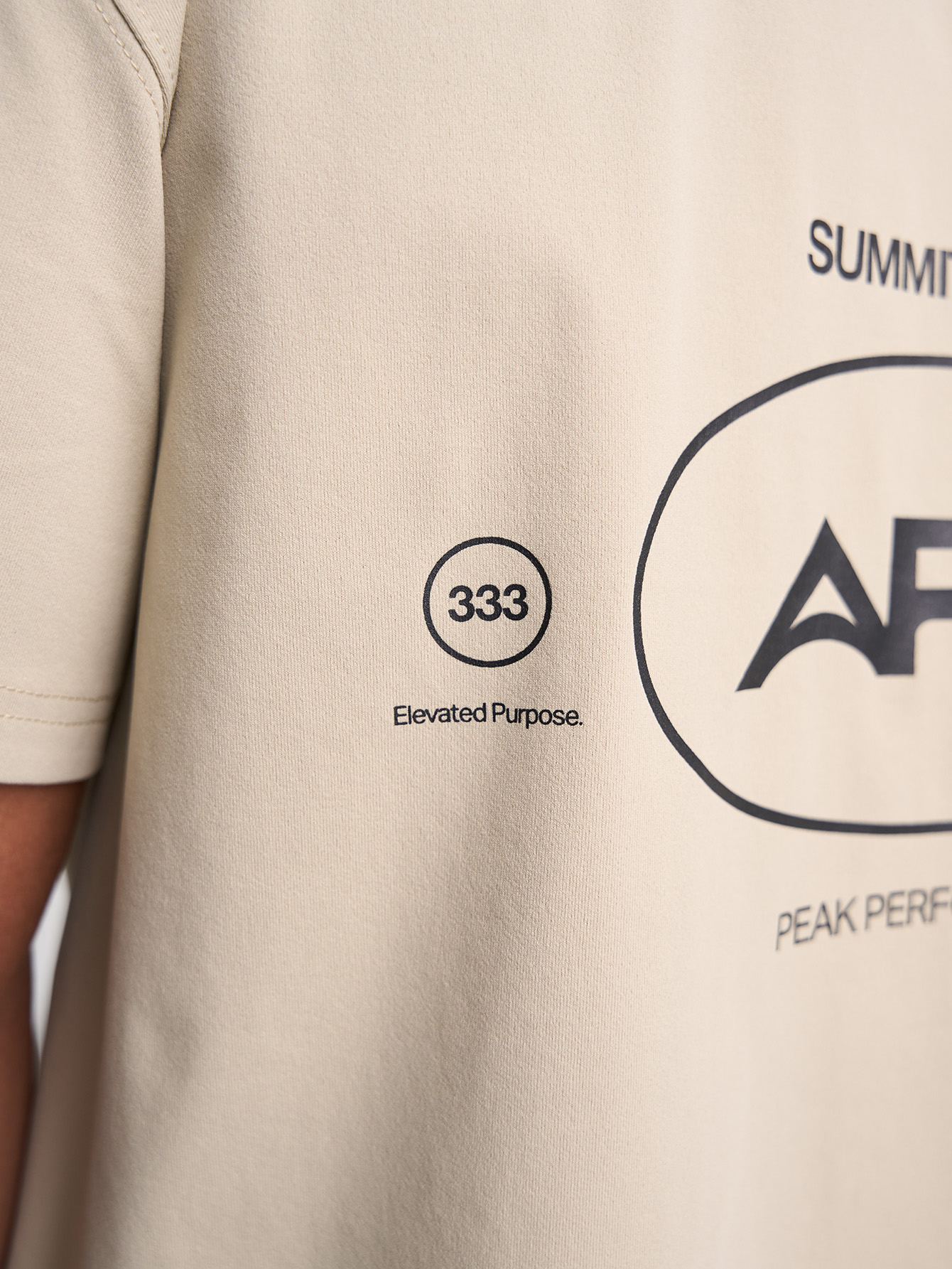 Men's Casual Versatile Letter Print Short Sleeve T-Shirt ARC1096-TFU-Tofu, Apricot Color