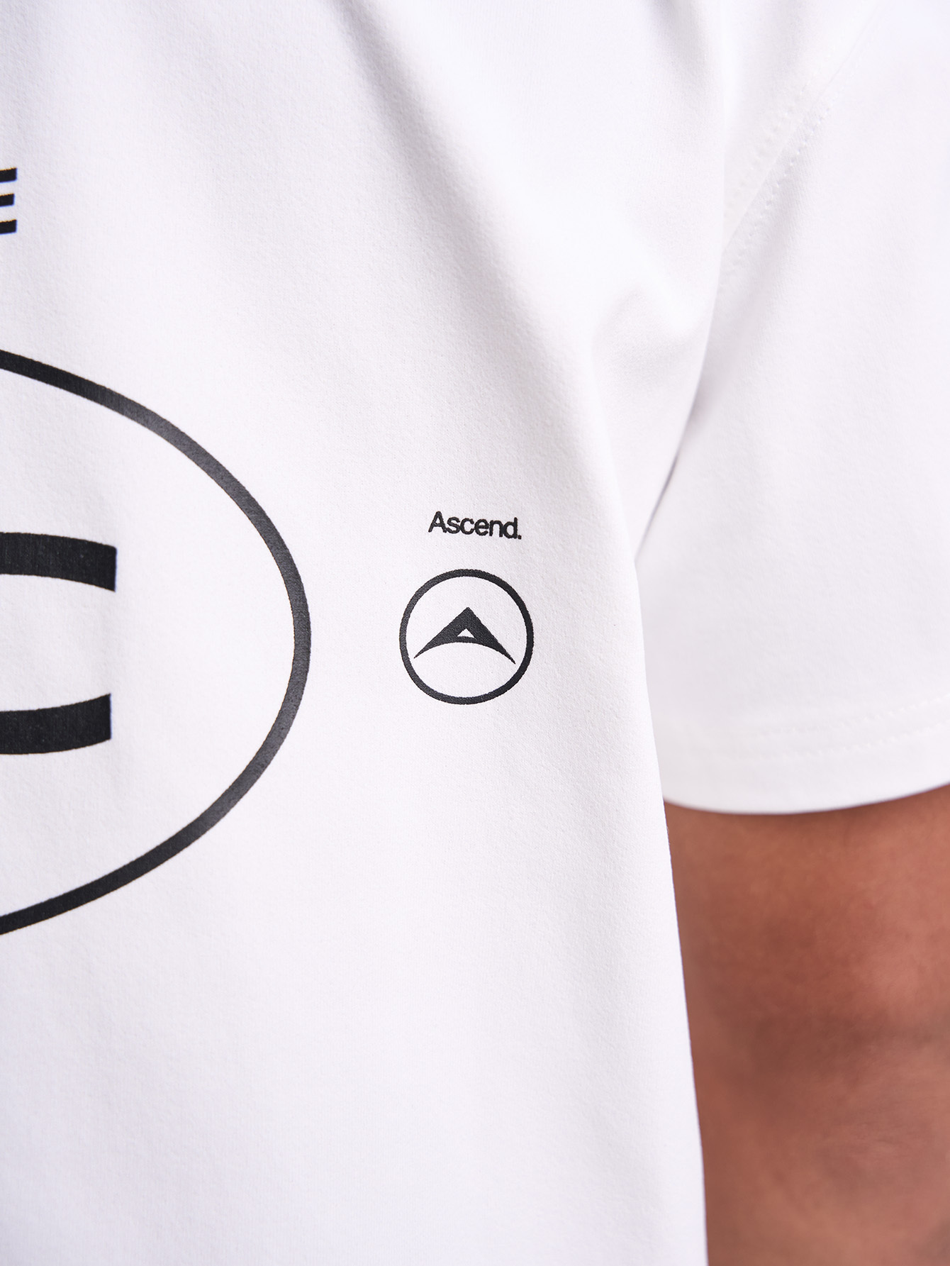 Men's Casual Versatile Letter Print Short Sleeve T-Shirt ARC1096-WHT-White