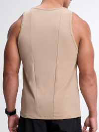 Men's Solid Color Versatile Crew Neck Casual Tank Top