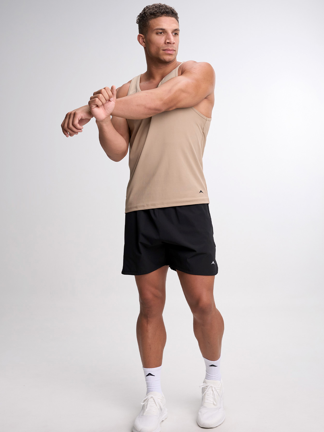 Men's Solid Color Versatile Crew Neck Casual Tank Top