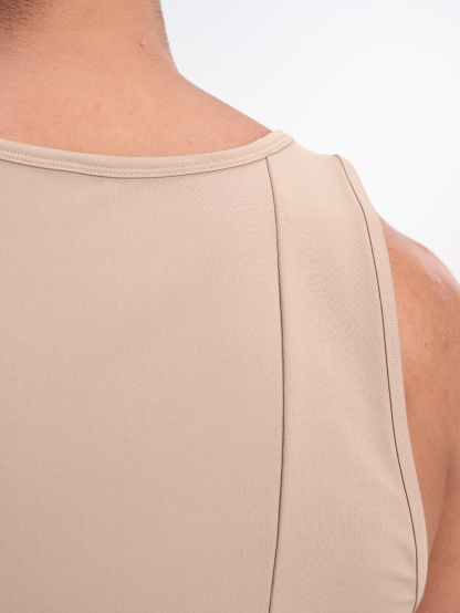 Men's Solid Color Versatile Crew Neck Casual Tank Top