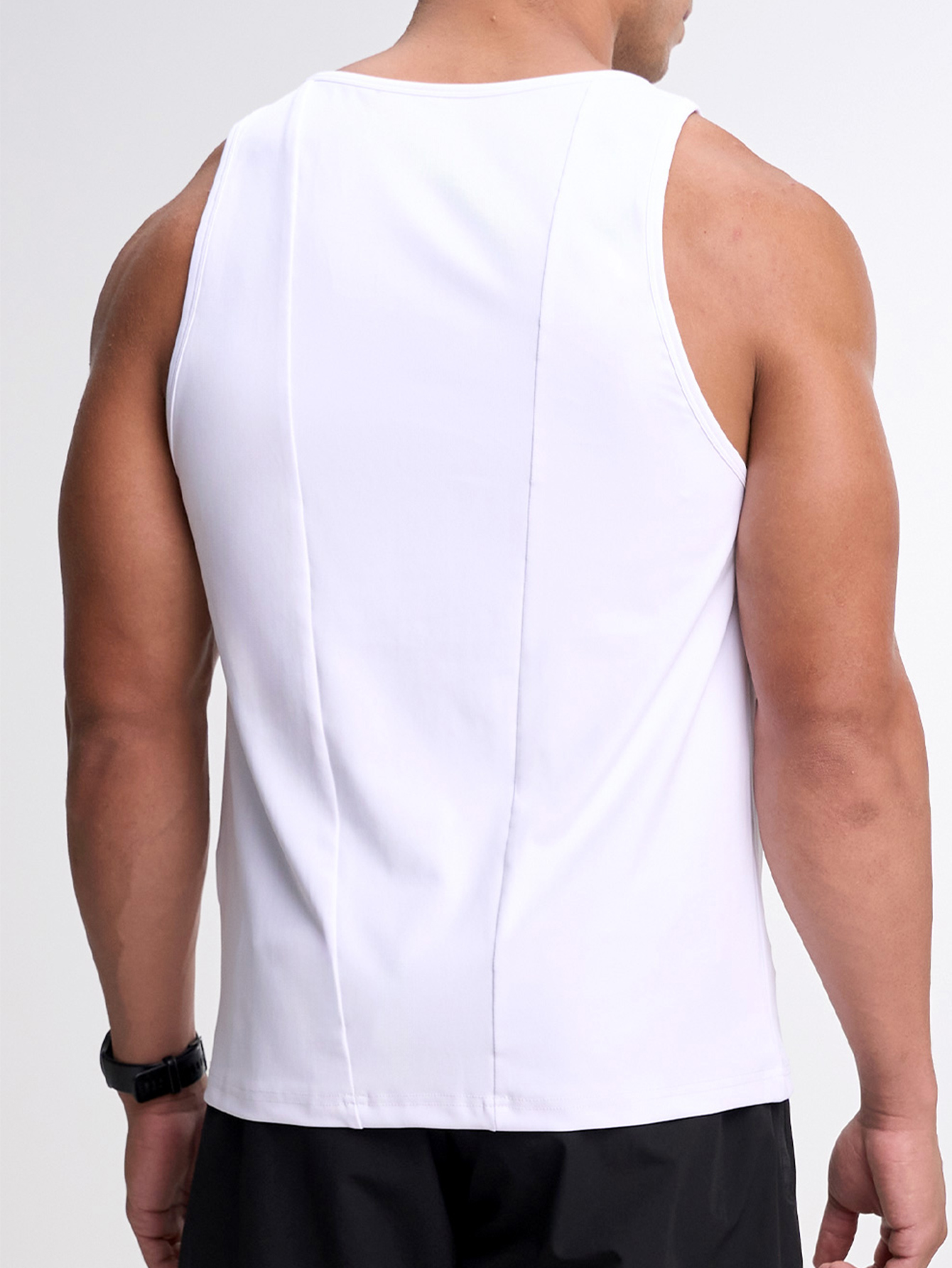 Men's Casual Solid Color Tank Top, Versatile For Summer