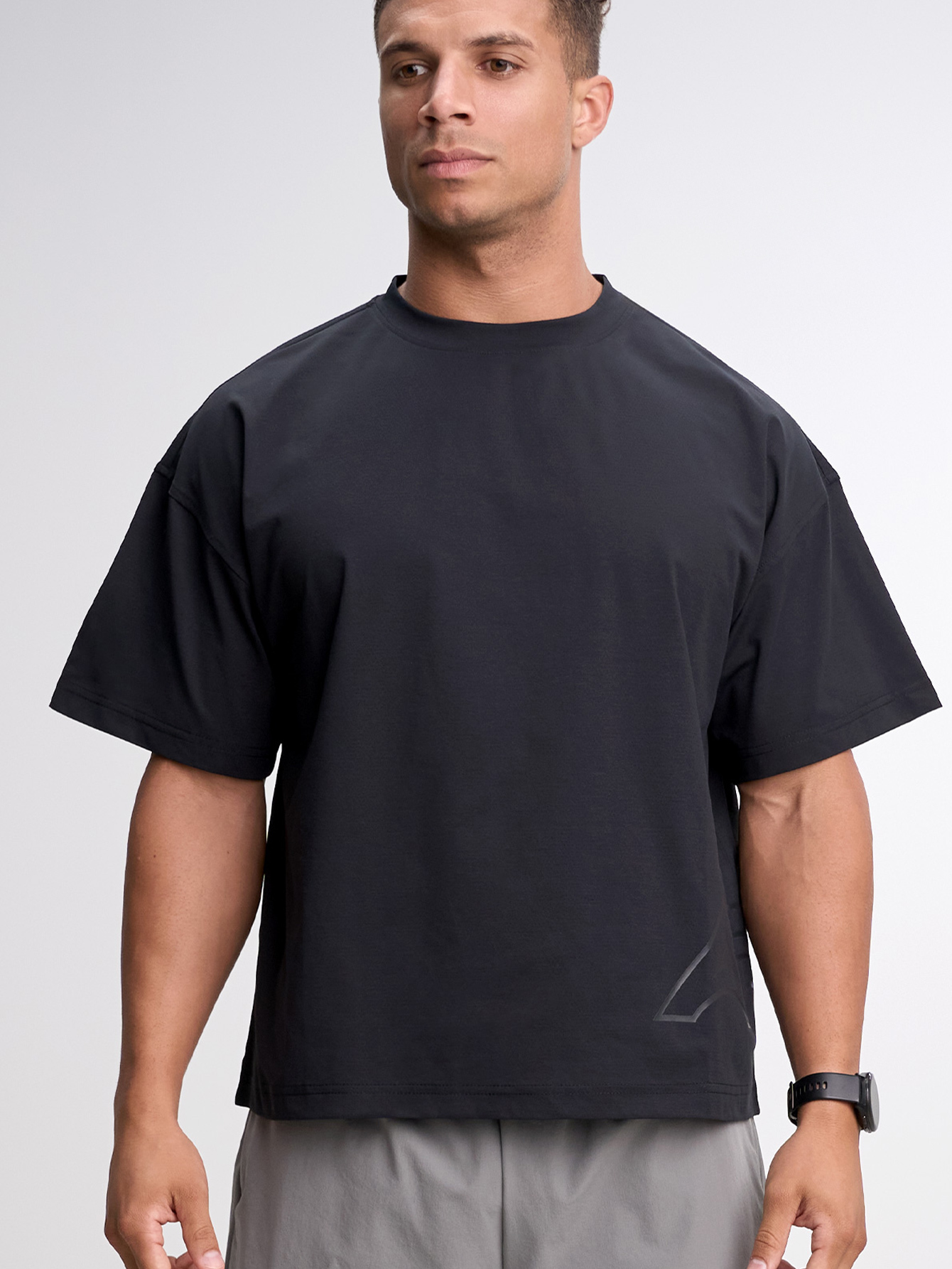 Men's Casual Versatile Letter Print Oversized Sports T-Shirt