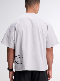 Men's Casual Versatile Letter Print Oversized Sports T-Shirt