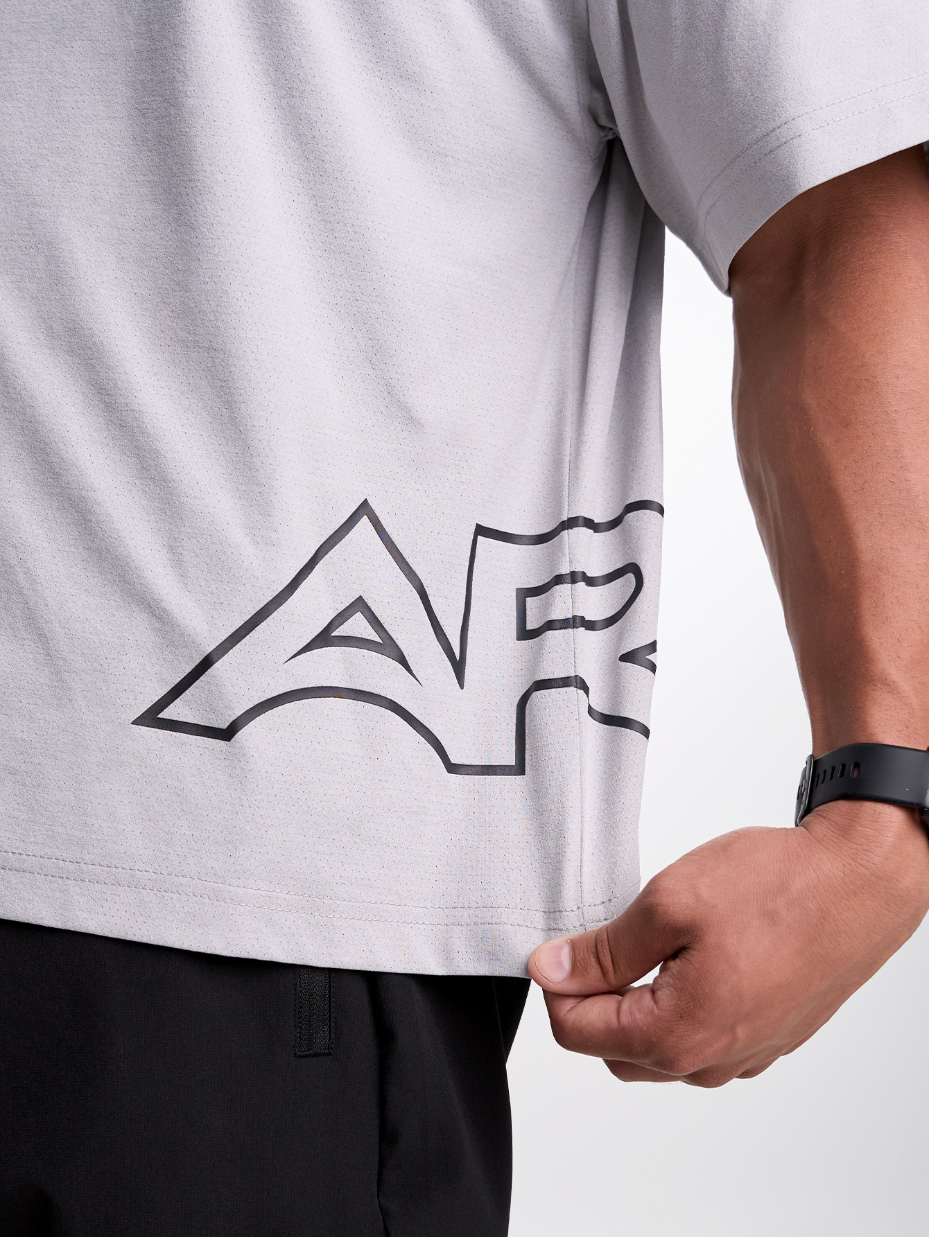 Men's Casual Versatile Letter Print Oversized Sports T-Shirt