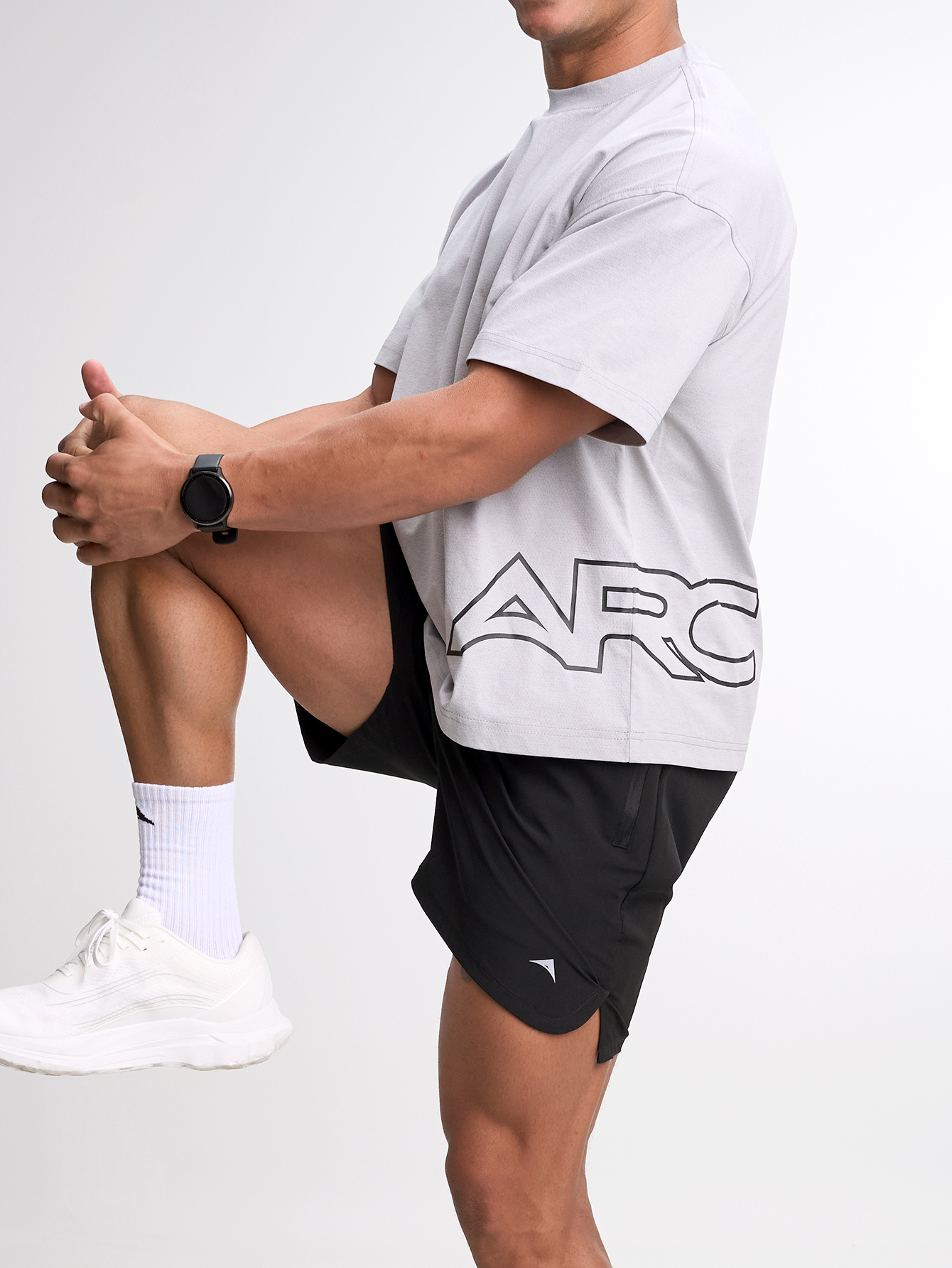 Men's Casual Versatile Letter Print Oversized Sports T-Shirt