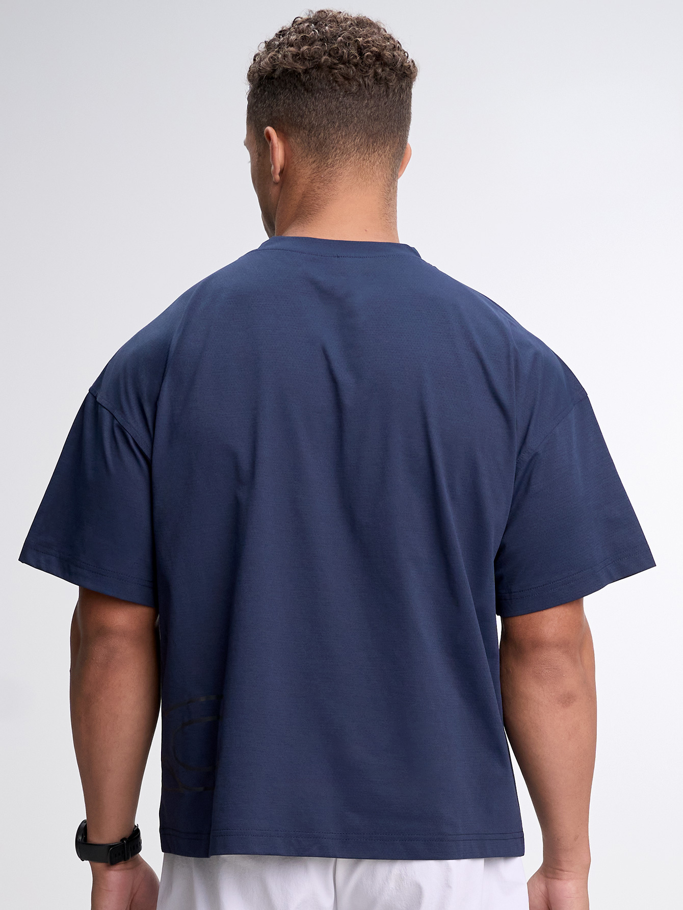 Men's Casual Versatile Letter Print Oversized Sports T-Shirt