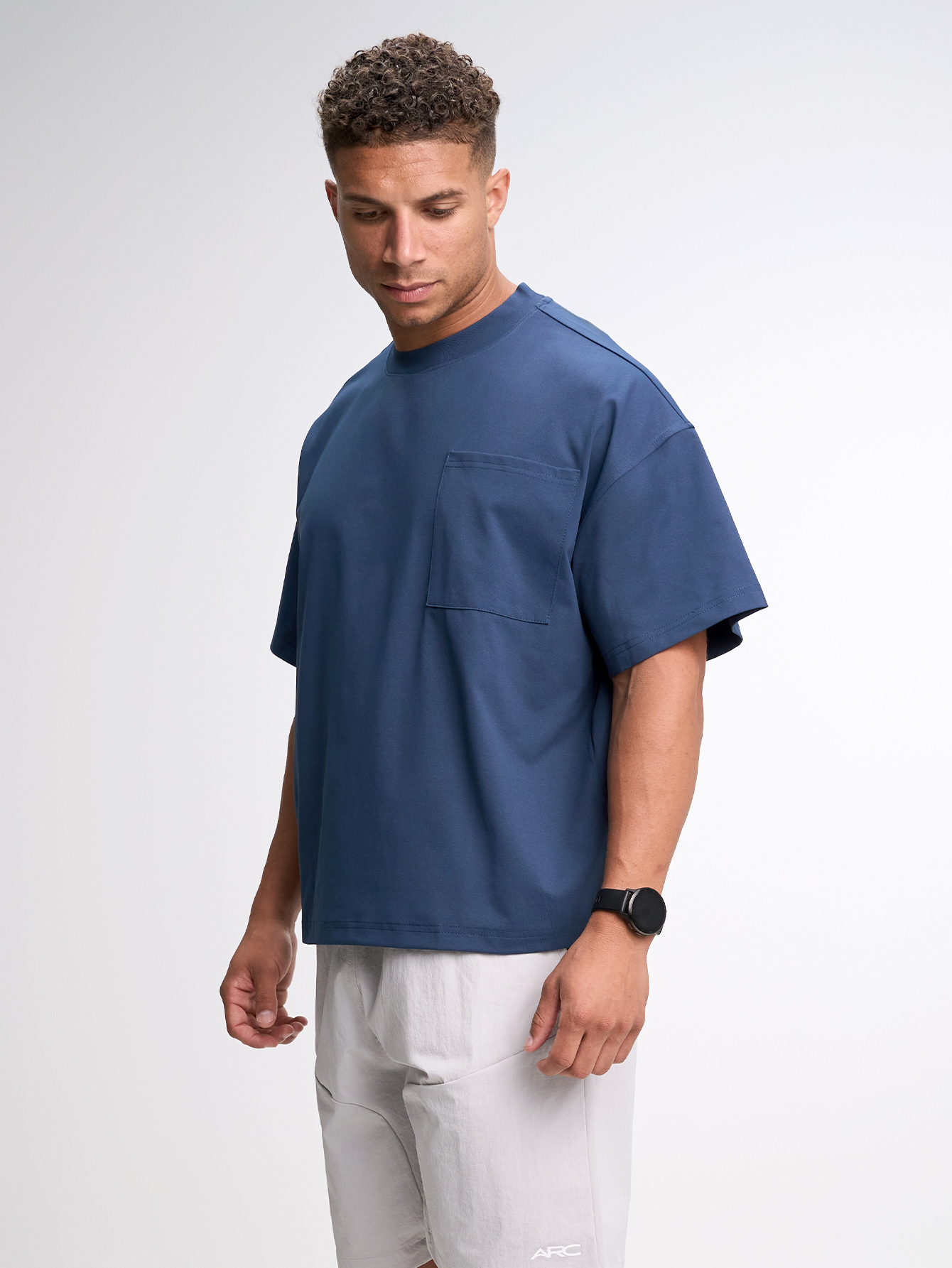 Men's Casual Versatile Letter Print Oversized Sports T-Shirt