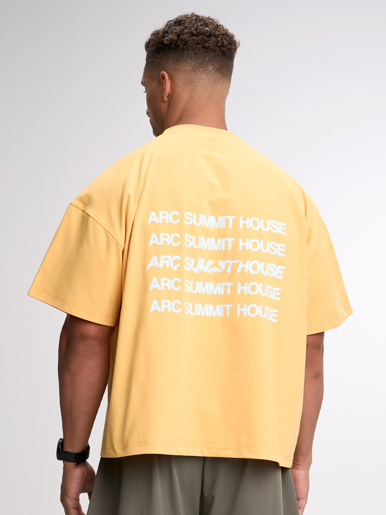 Men's Casual Versatile Letter Print Oversized Sports T-Shirt