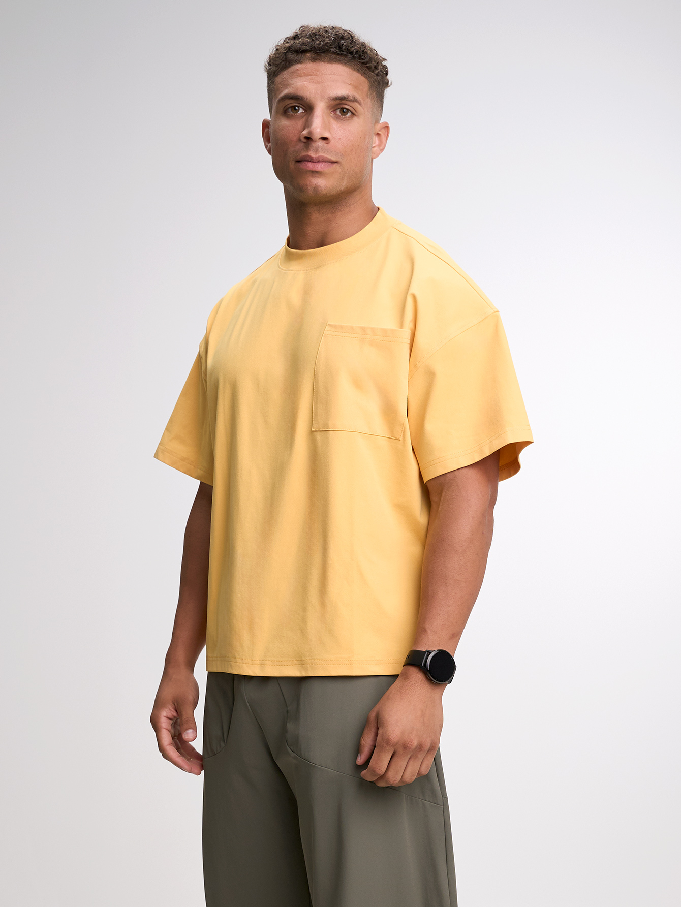 Men's Casual Versatile Letter Print Oversized Sports T-Shirt