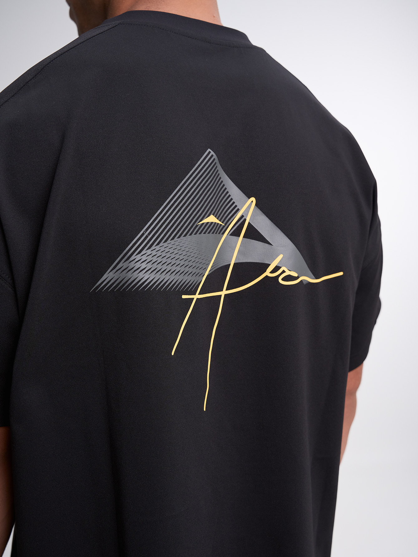 Men's Casual Versatile Letter Print Oversized Sports T-Shirt