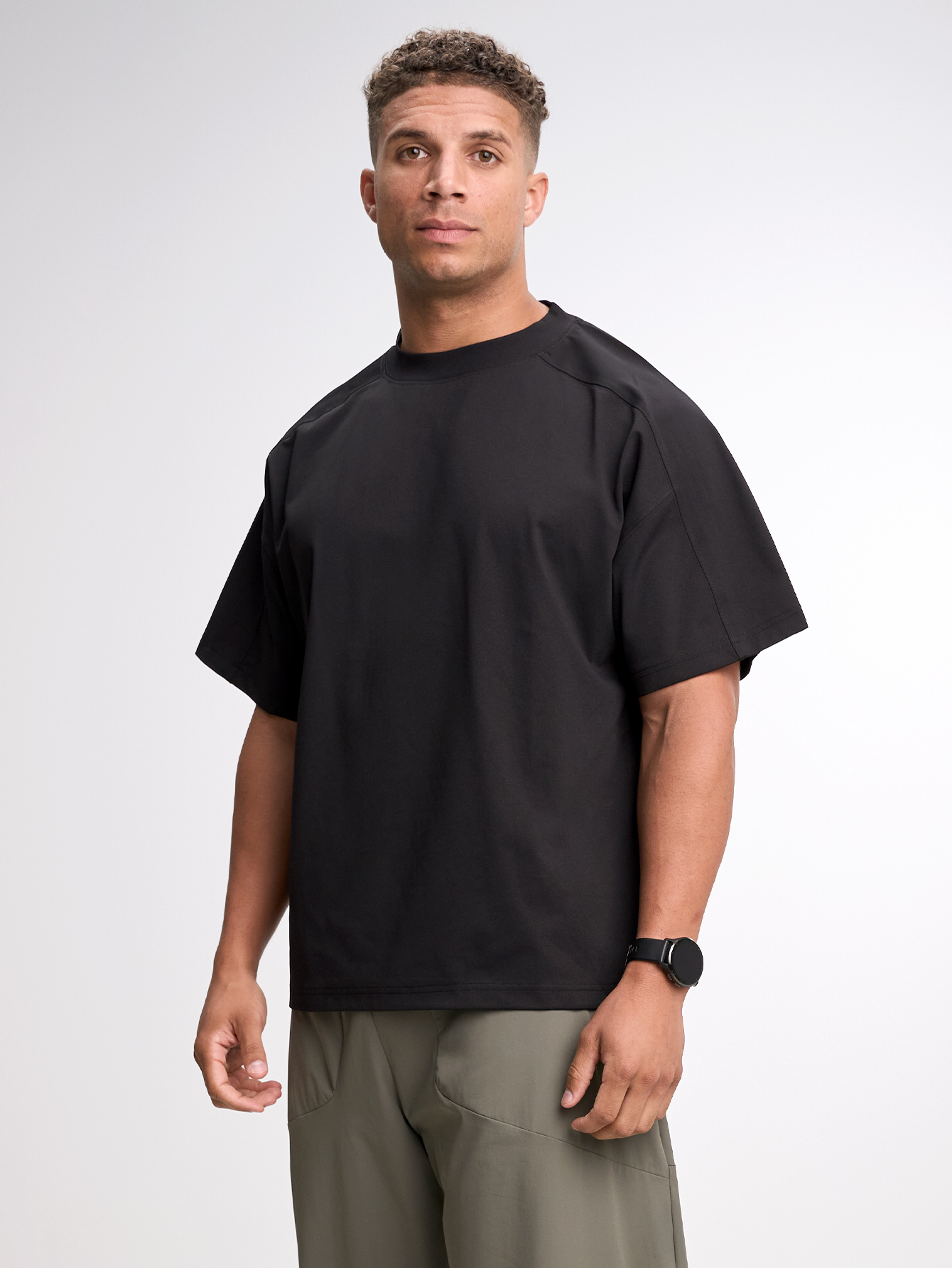 Men's Casual Versatile Letter Print Oversized Sports T-Shirt