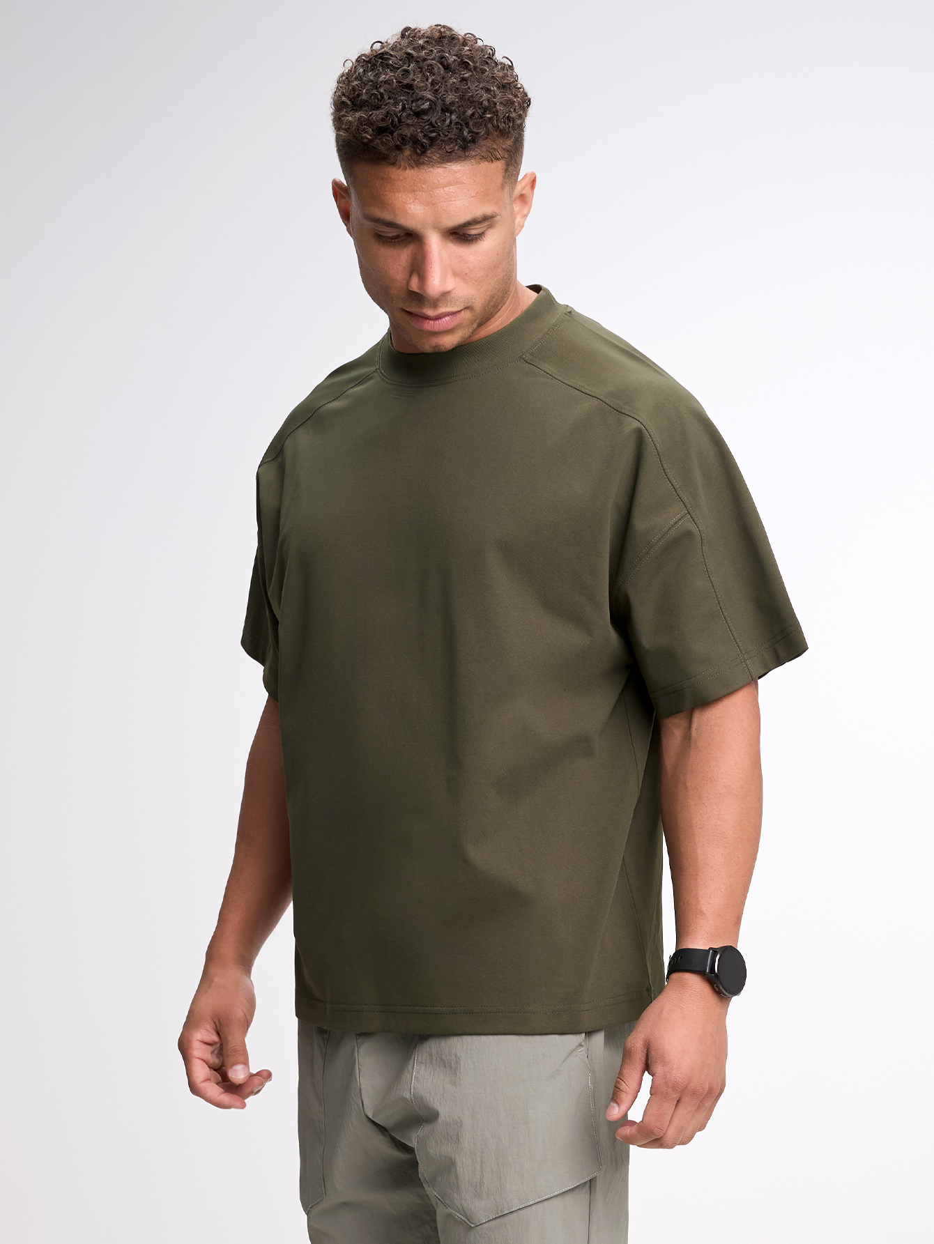 Men's Casual Versatile Letter Print Oversized Sports T-Shirt