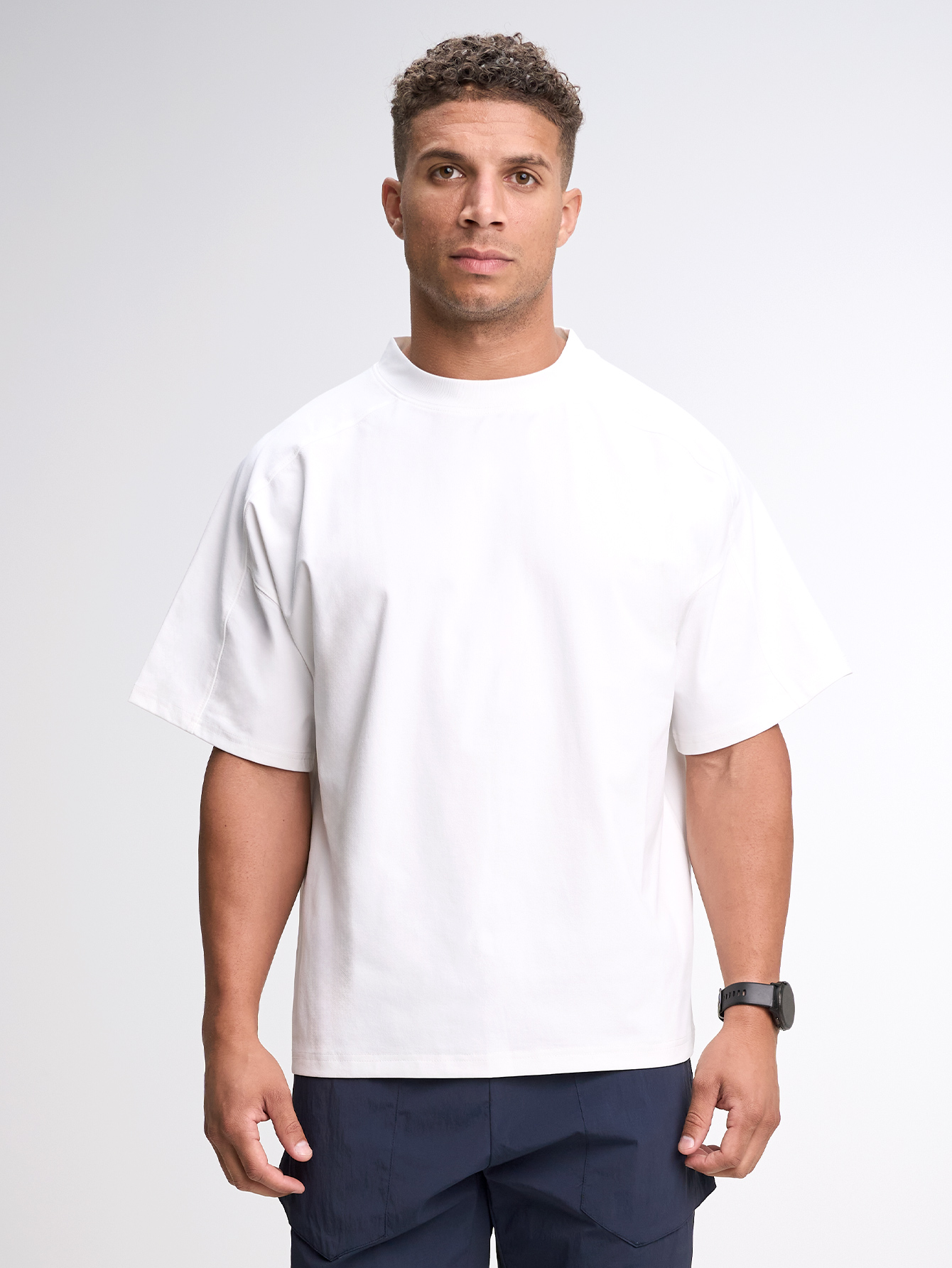 Men's Casual Versatile Letter Print Oversized Sports T-Shirt