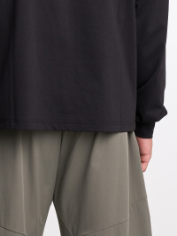 Men's Casual Solid Color Long Sleeve T-Shirt ARC-1104-BLK