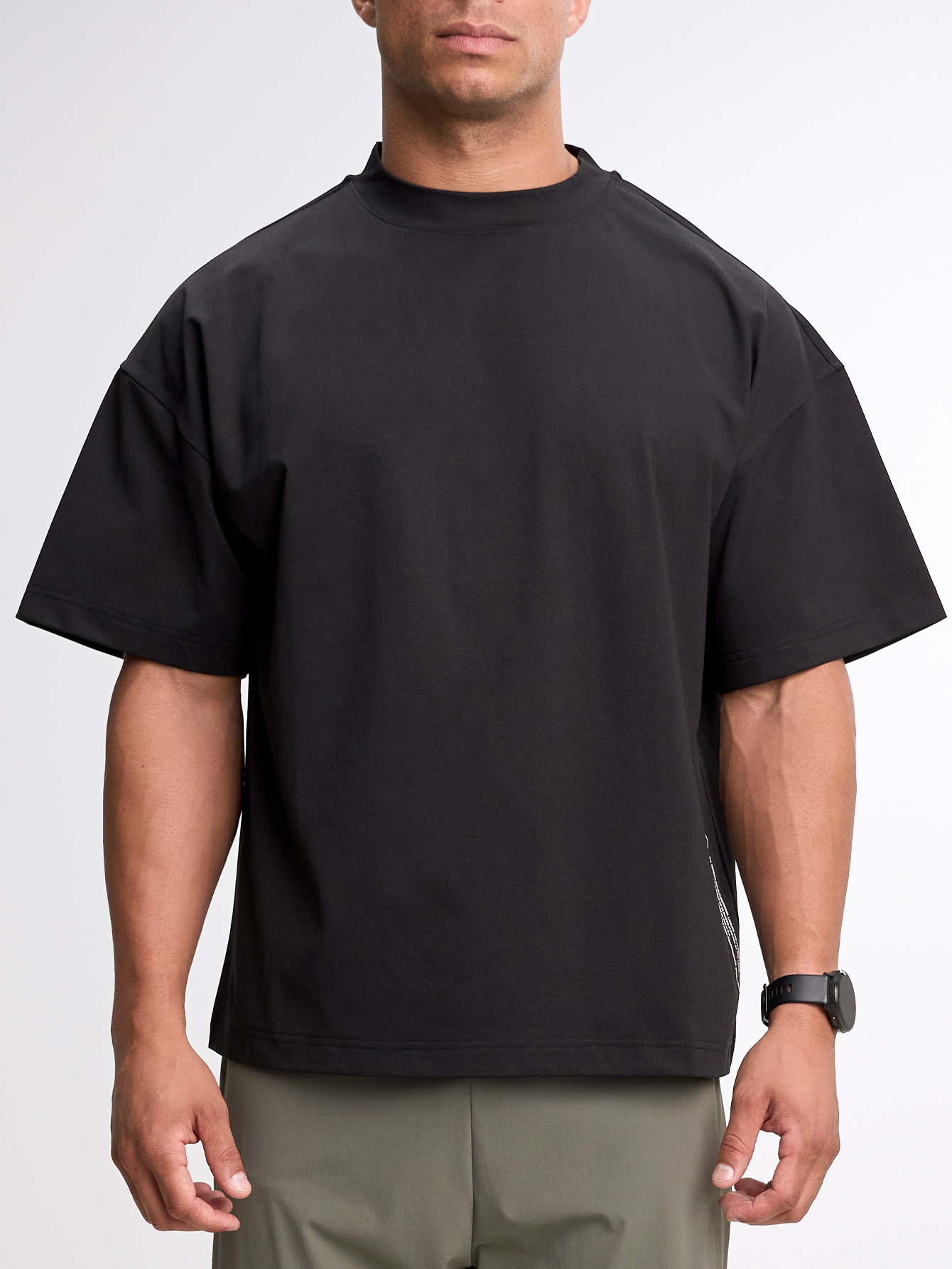 Men's Casual Versatile Letter Print Oversized Sports T-Shirt