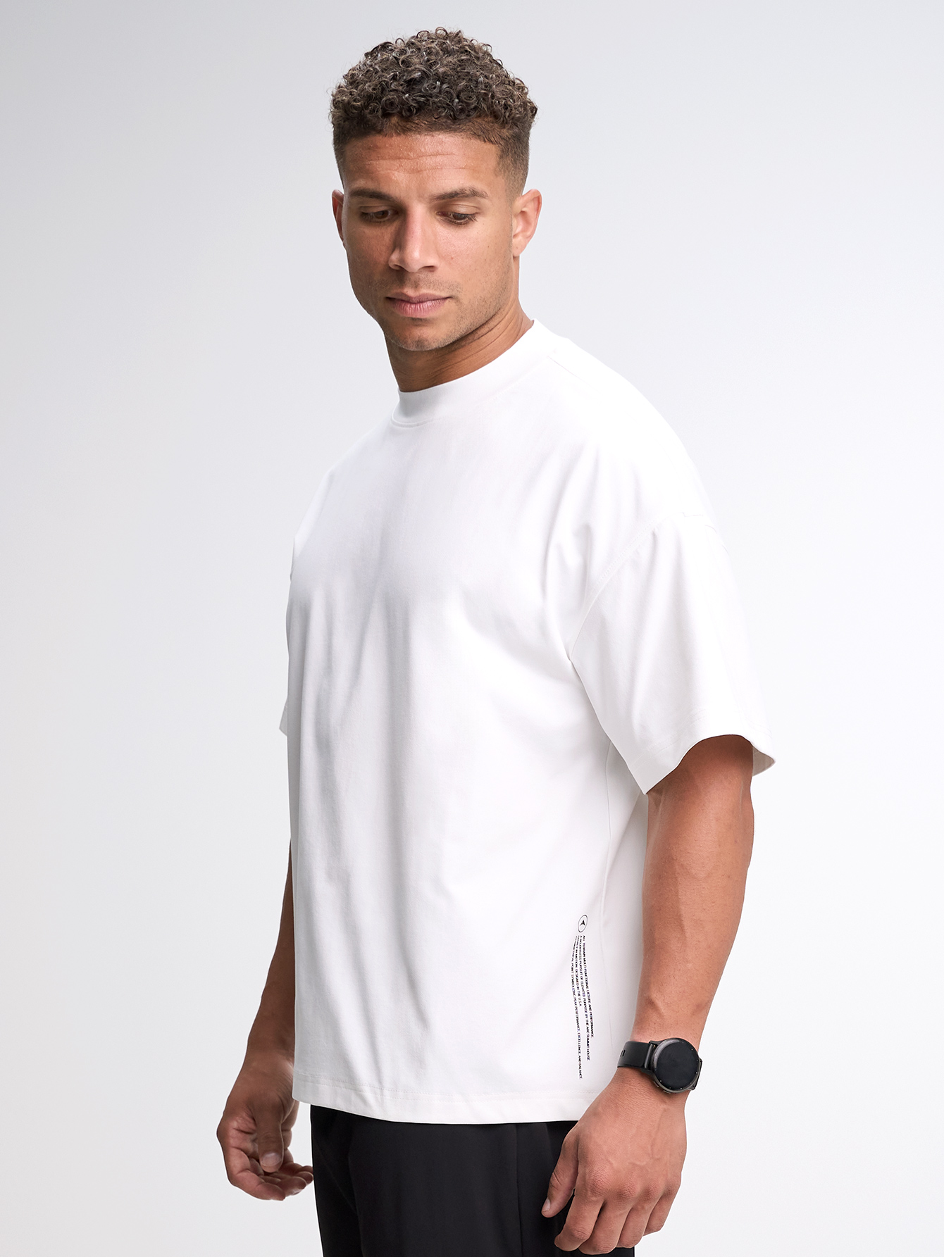 Men's Casual Versatile Letter Print Oversized Sports T-Shirt