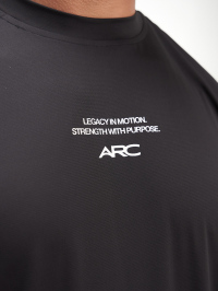 Letter Print Black Short Sleeve Sports T-Shirt