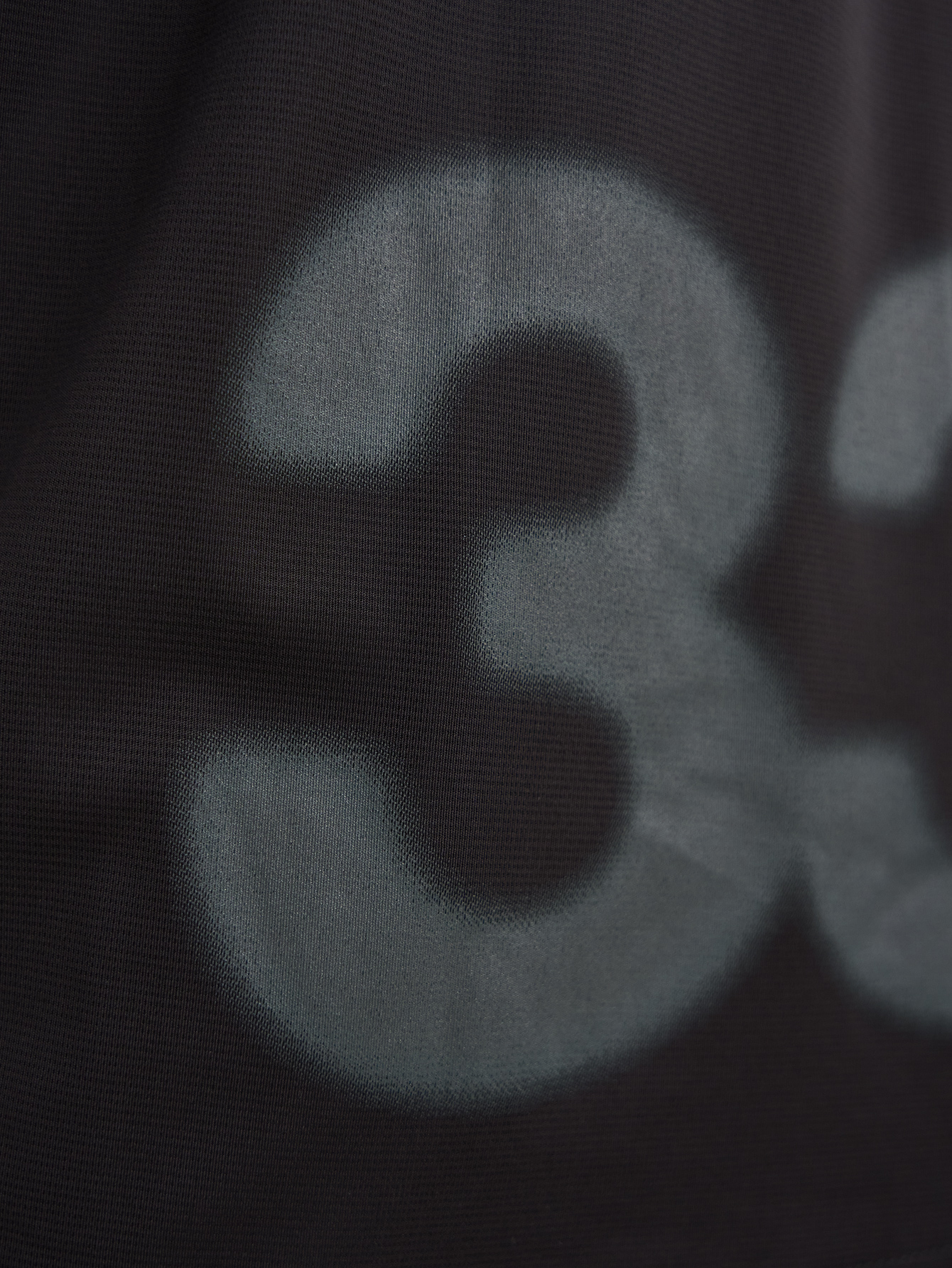 Letter Print Black Short Sleeve Sports T-Shirt