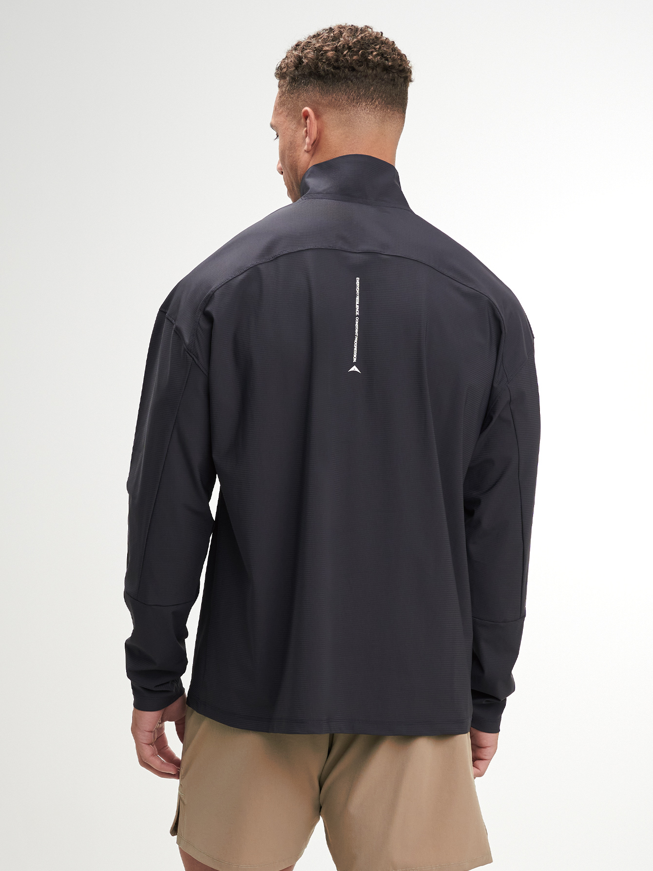 ARC1117-BLK-'s Letter Print Long Sleeve Outdoor T-Shirt