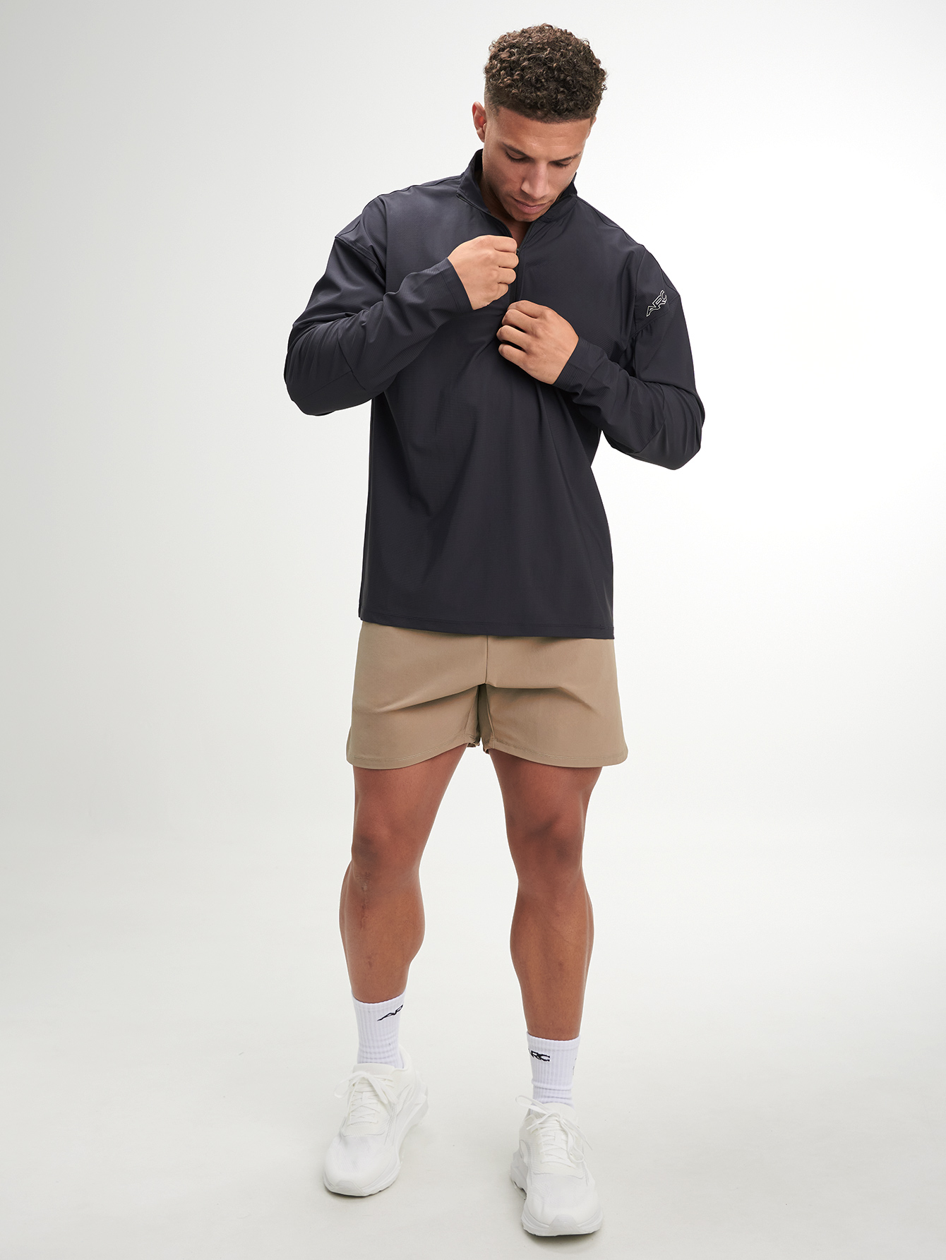 ARC1117-BLK-'s Letter Print Long Sleeve Outdoor T-Shirt