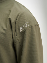 Men's Letter Print Zipper Placket Long Sleeve Outdoor T-Shirt