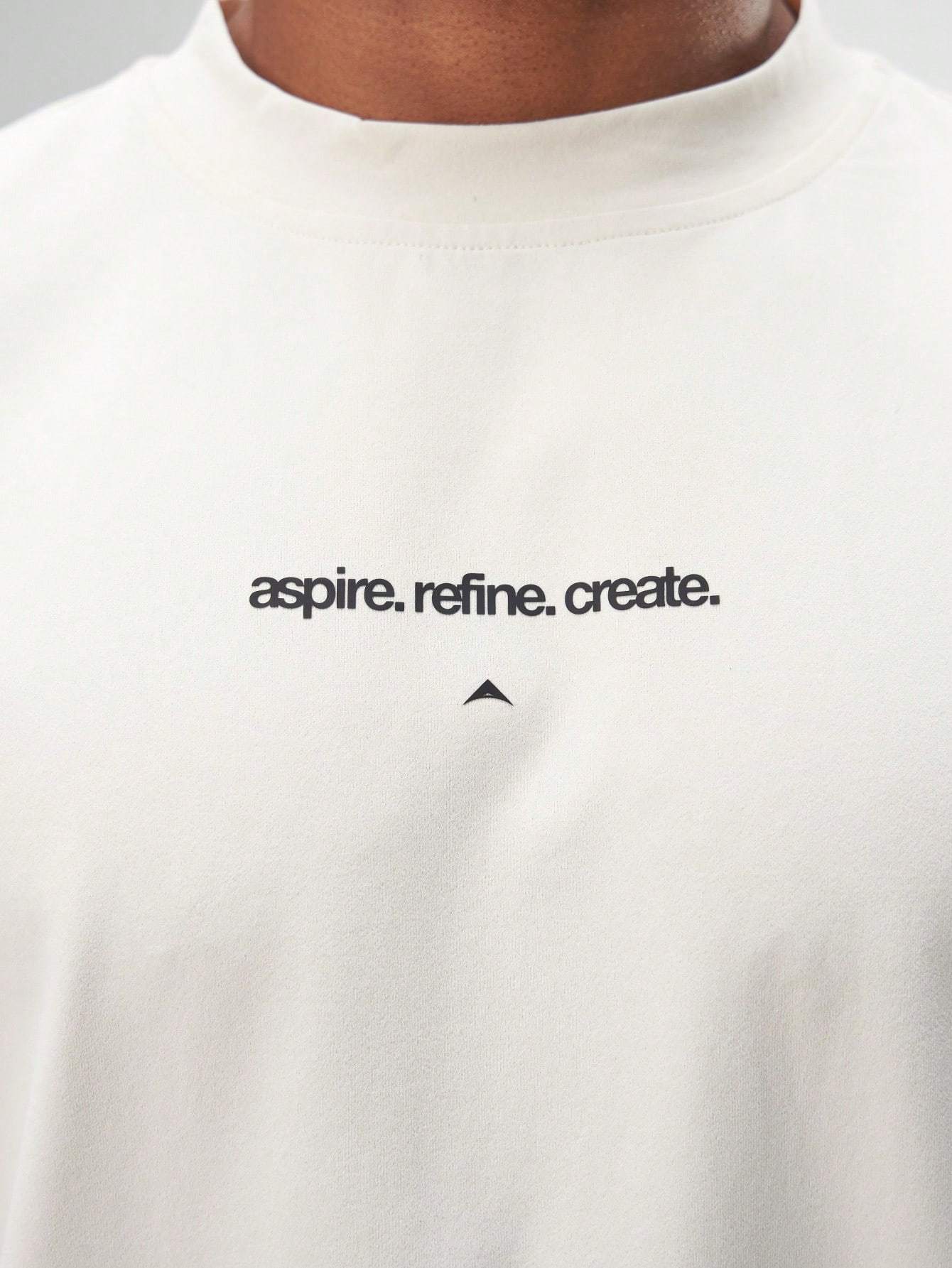 Men's Letter Print Round Neck Short Sleeve Casual Versatile T-Shirt, Summer