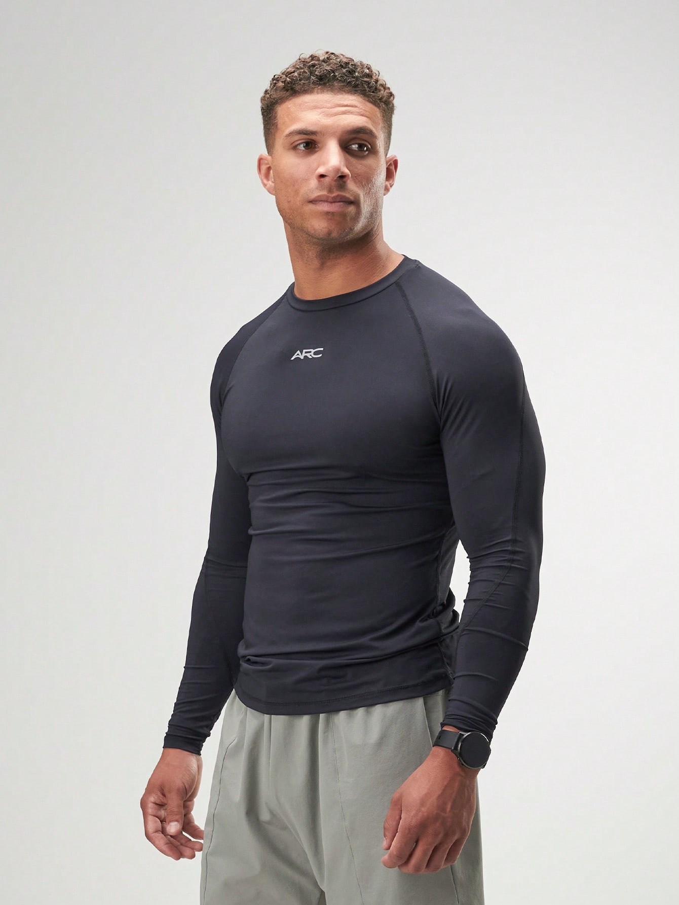 ARC Activewear Performance Compression Top T Shirt Gym Workout Long Sleeve