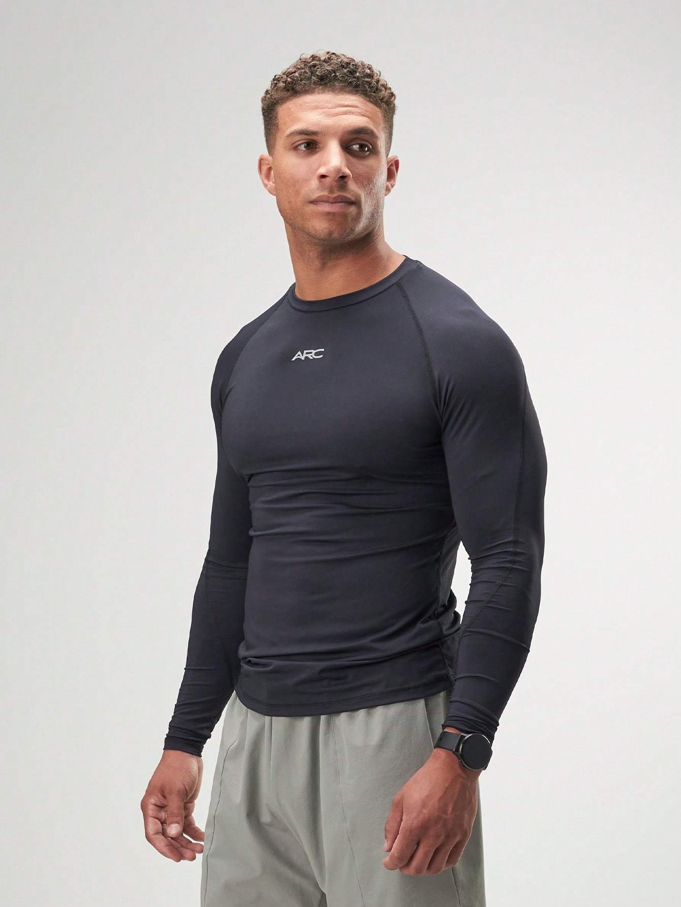 ARC Activewear Performance Compression Top T Shirt Gym Workout Long Sleeve