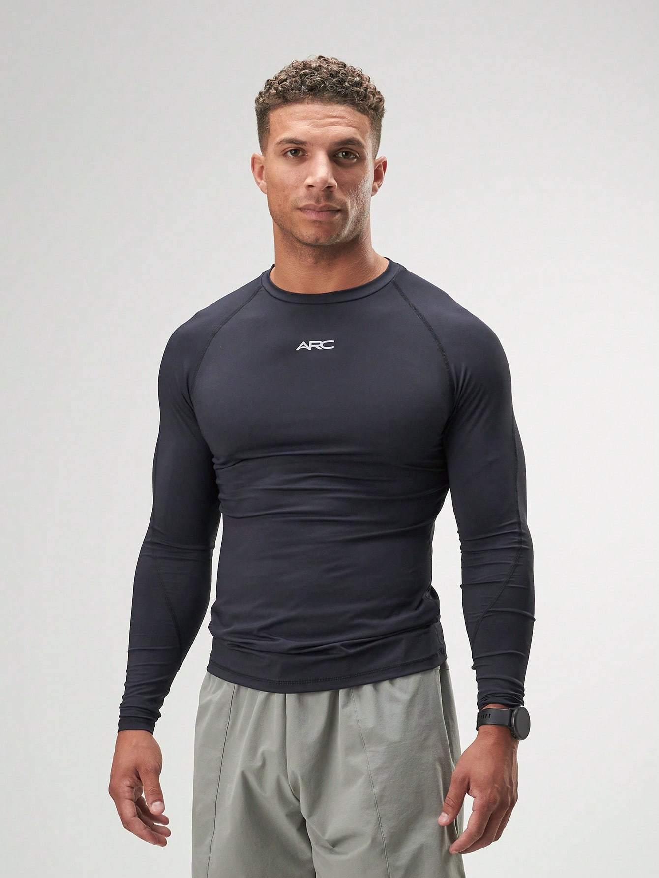 ARC Activewear Performance Compression Top T Shirt Gym Workout Long Sleeve