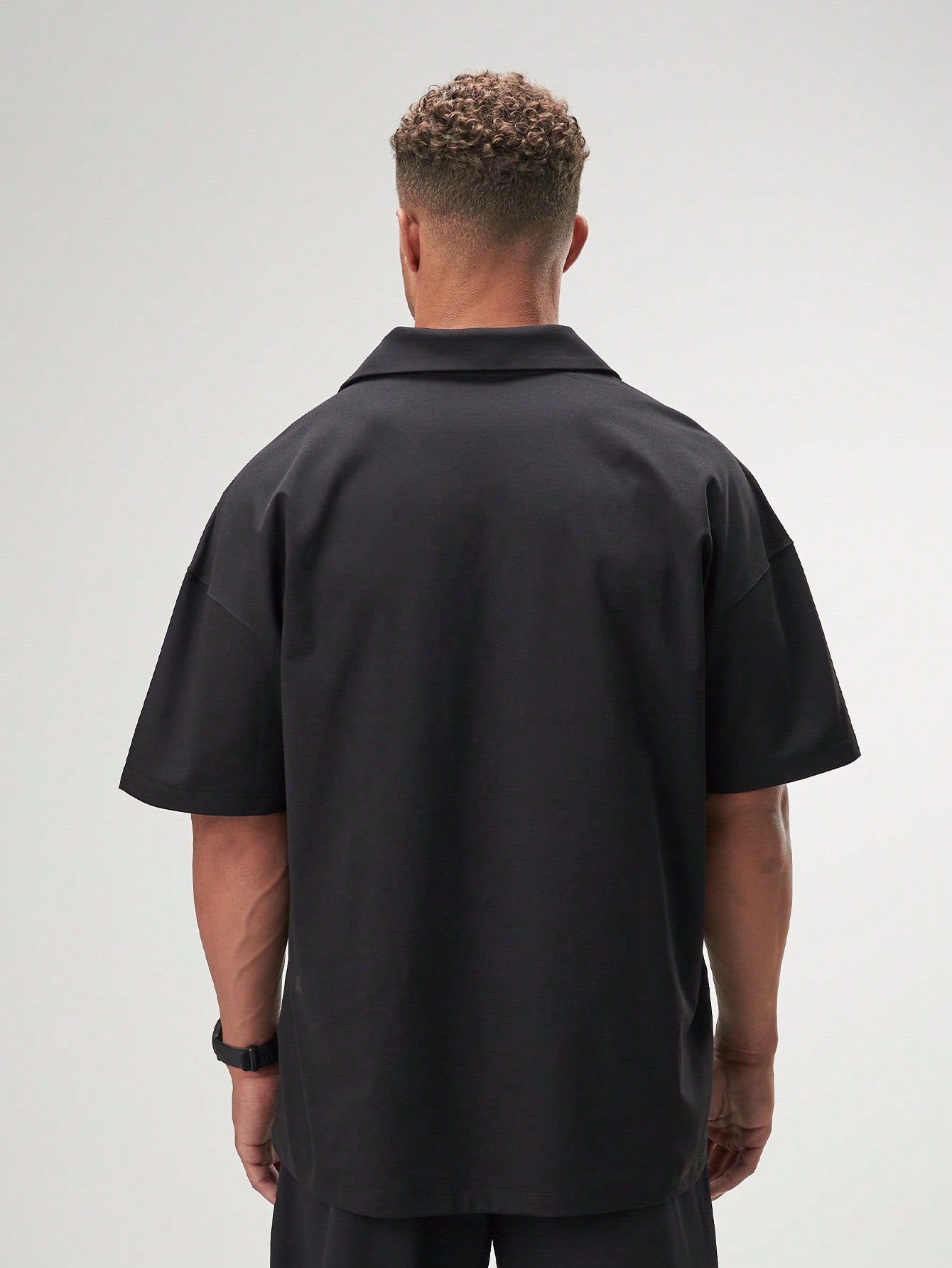 ARC Activewear Oversized Long Sleeve T Shirt Performance Top Gym Workout Jersey Polo