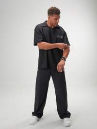 ARC Activewear Oversized Long Sleeve T Shirt Performance Top Gym Workout Jersey Polo