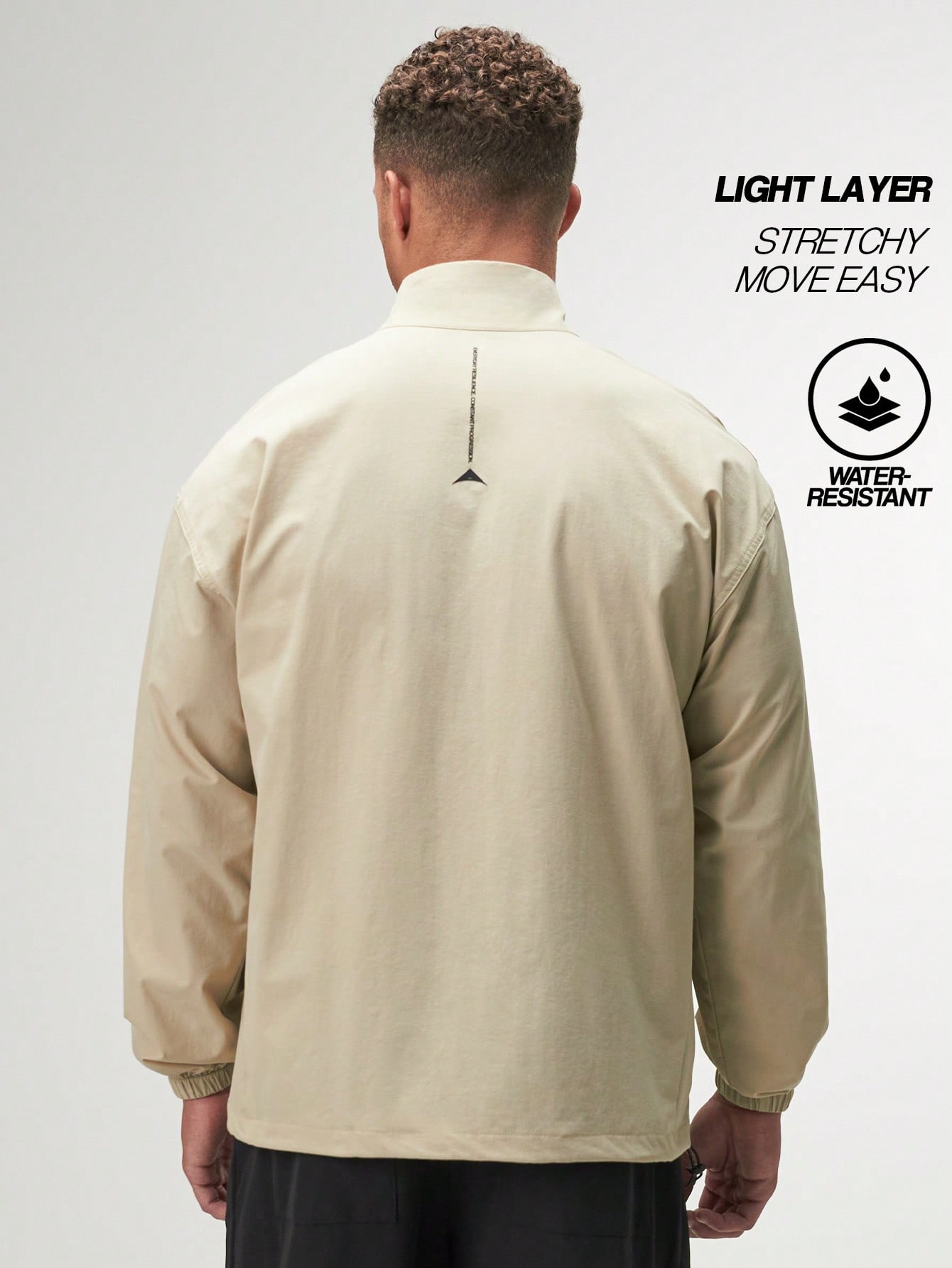 ARC Activewear Full Zip Sweater Jacket Performance Top Gym Workout Long Sleeve Track Suit
