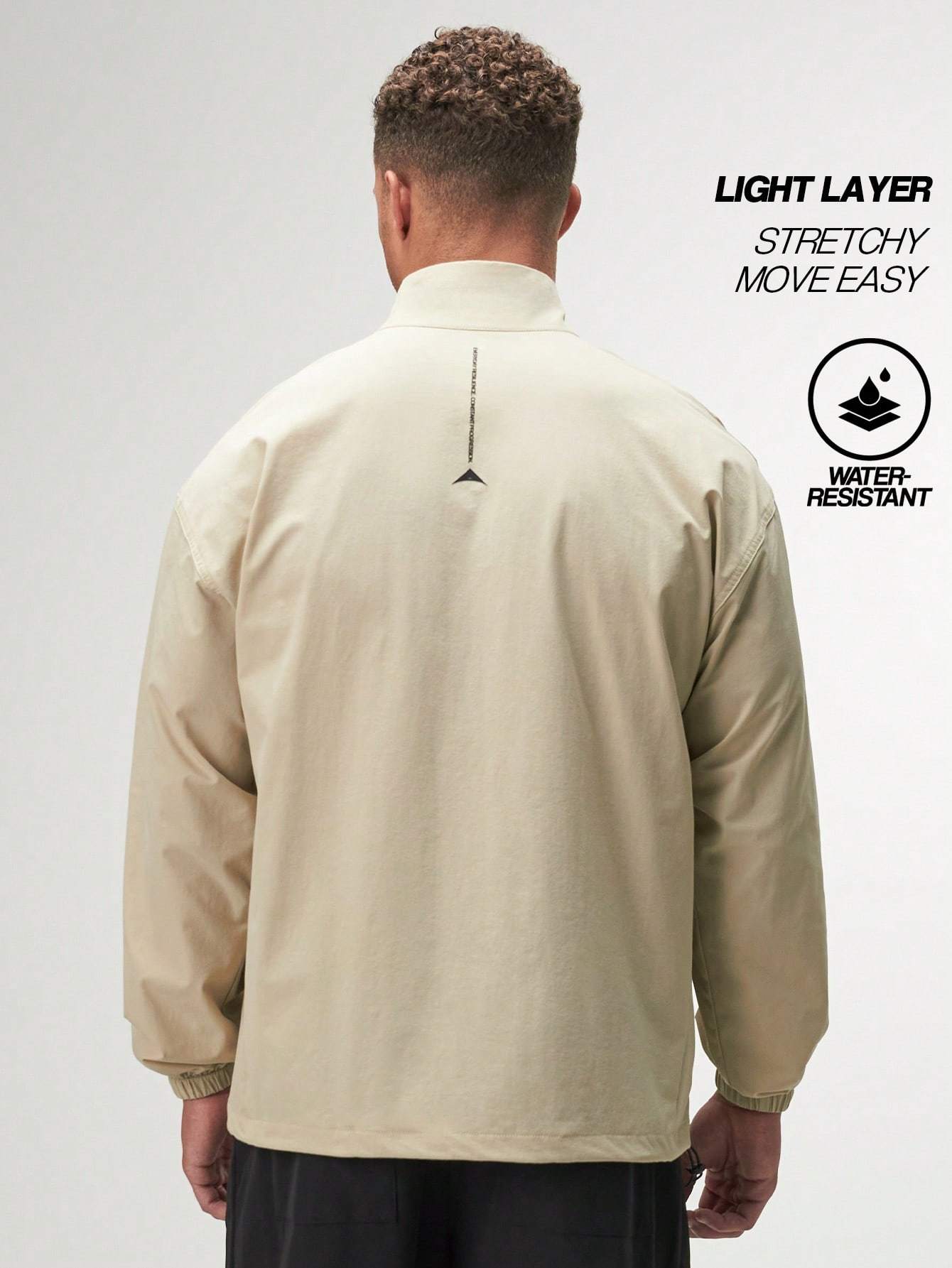 ARC Activewear Full Zip Sweater Jacket Performance Top Gym Workout Long Sleeve Track Suit