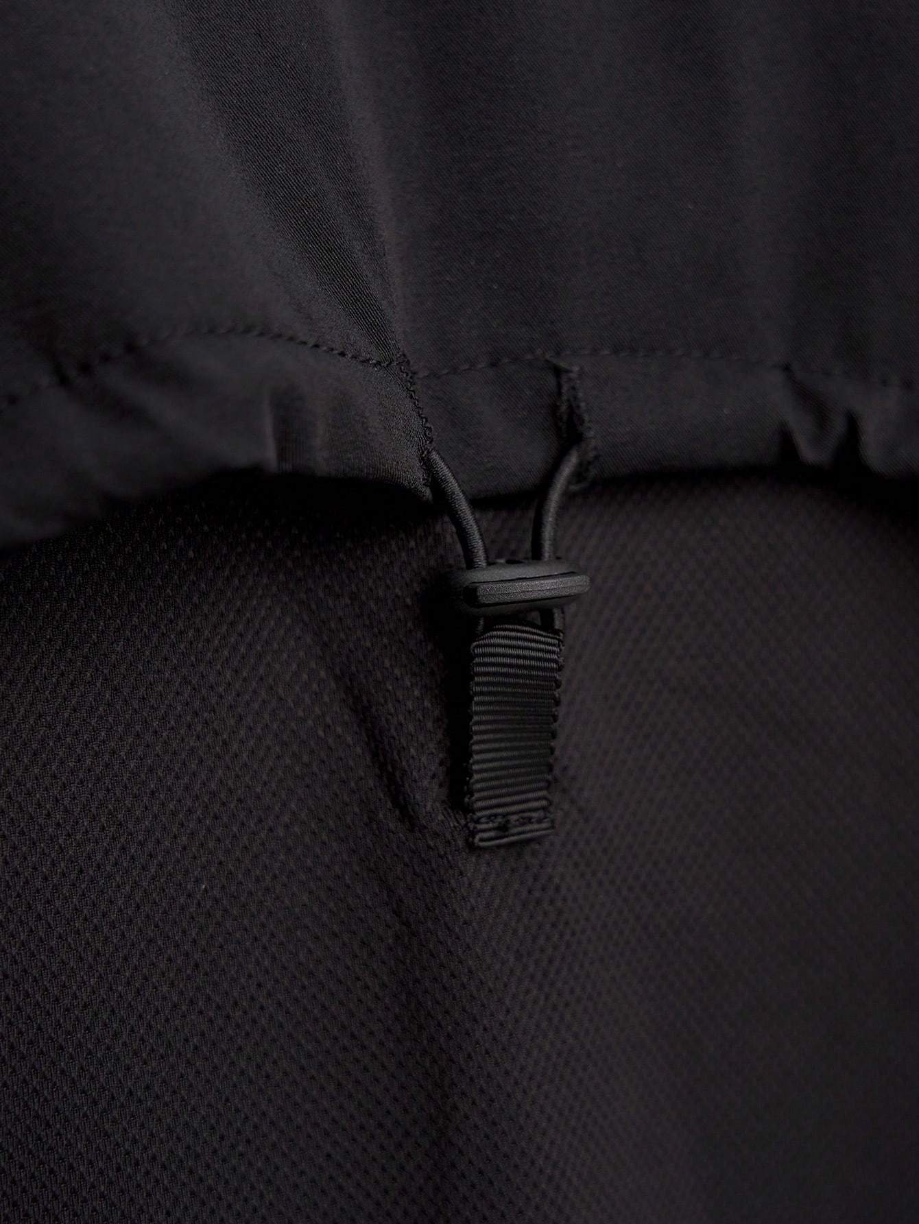 Men's Colorblock Numeric & Letter Print Turtleneck Long Sleeve T-Shirt