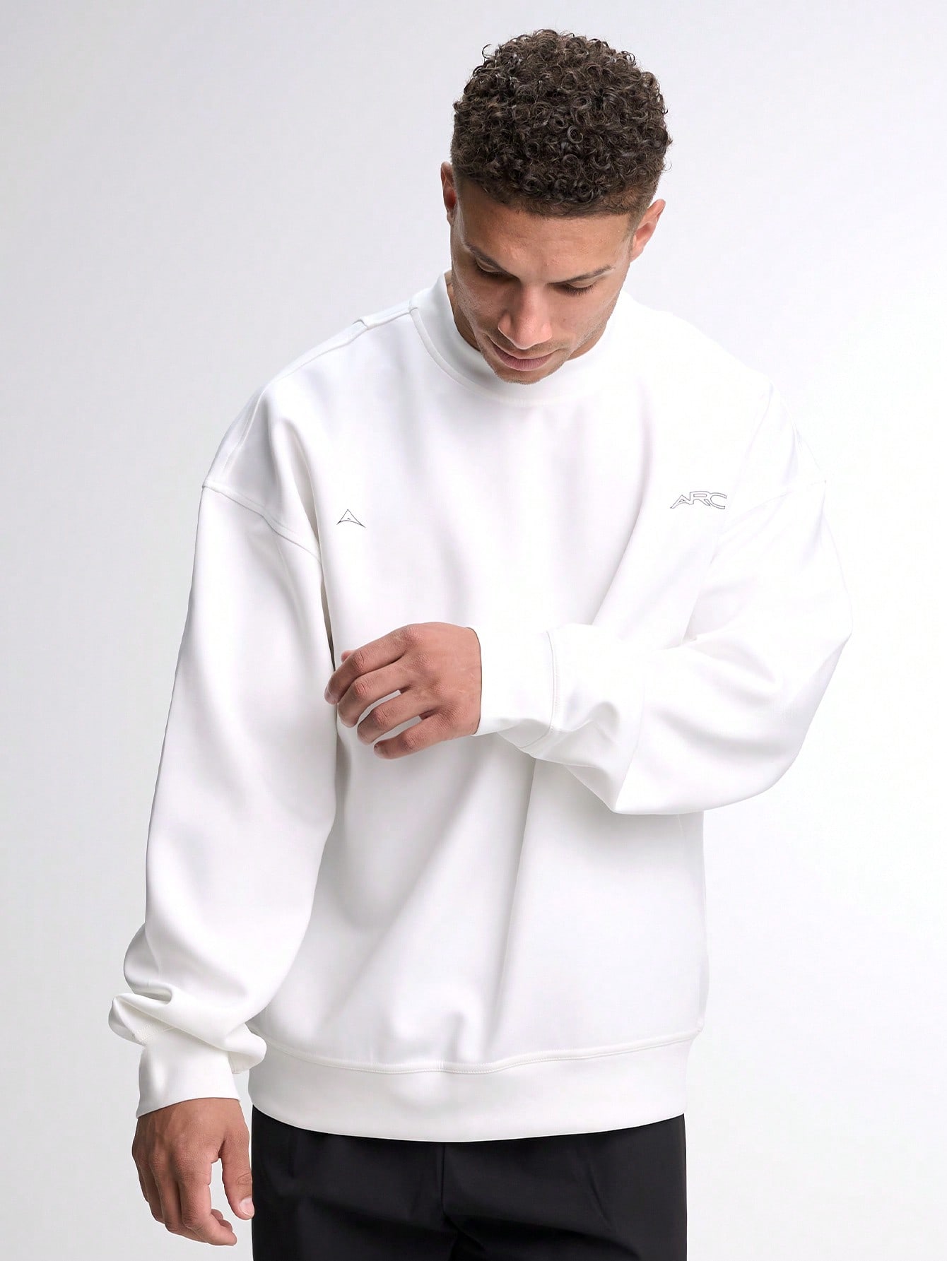 ARC Men's Casual Versatile Crew Neck Sweatshirt