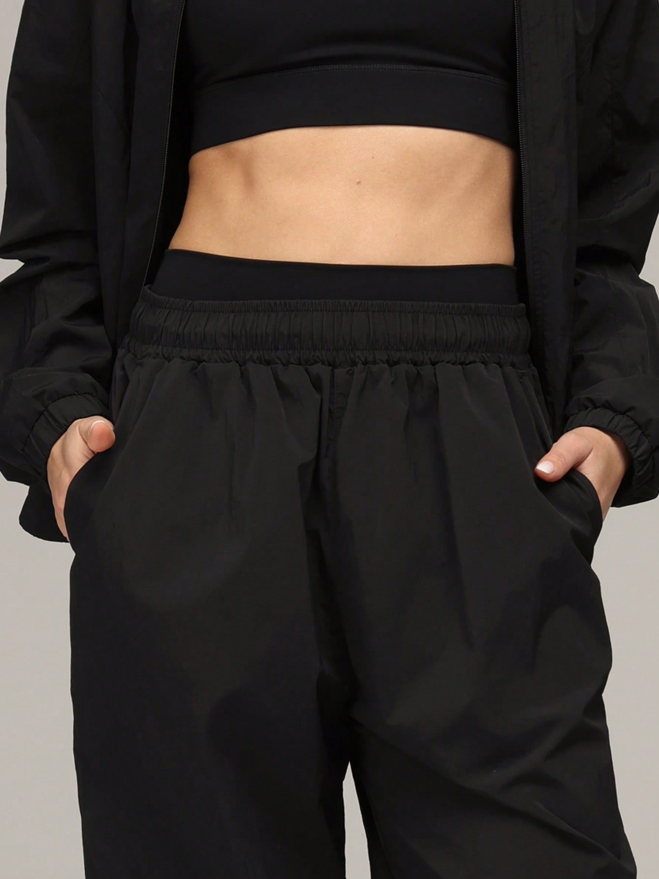 Sigmas Women's Woven Track Straight Leg Pant