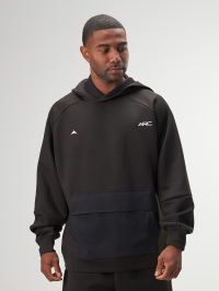 ARC Men's Letter Printed Hooded Casual Pullover Long Sleeve Sweatshirt With Pocket Oversized Hoodie , Fall