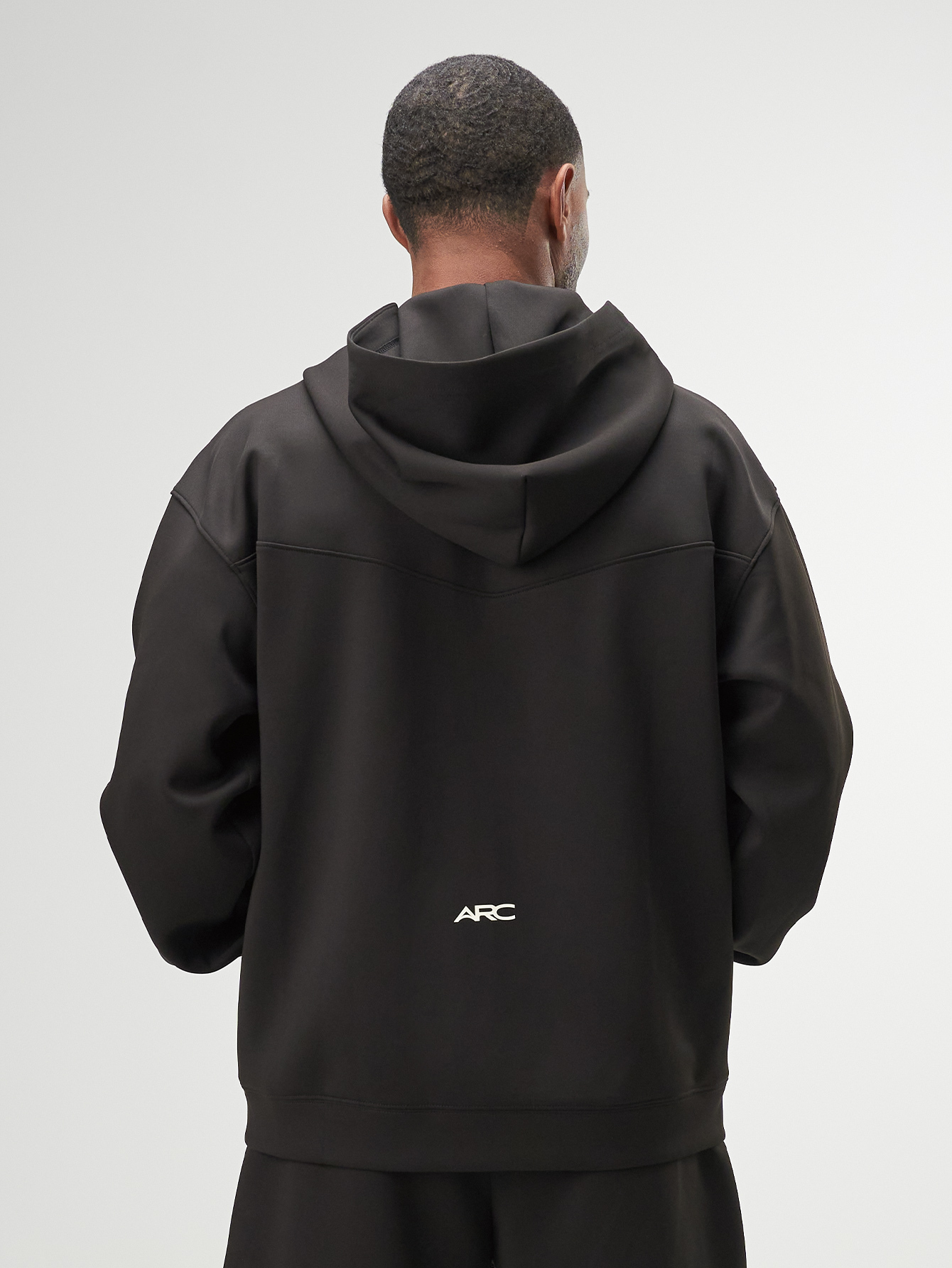 Arc Men'S Casual Oversized Fit Drop Shoulder Drawstring Zip Up Hoodies Loose Sweatshirt, Autumn/Winter
