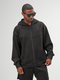 Arc Men'S Casual Oversized Fit Drop Shoulder Drawstring Zip Up Hoodies Loose Sweatshirt, Autumn/Winter