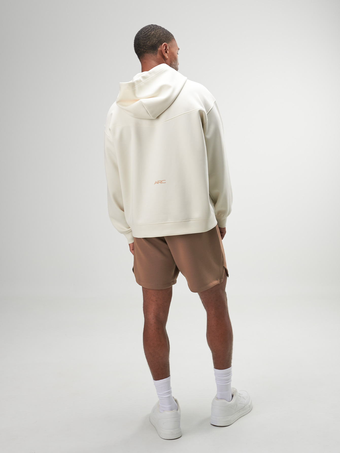 Arc Men'S Casual Oversized Fit Drop Shoulder Drawstring Zip Up Hoodies Loose Sweatshirt, Autumn/Winter